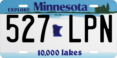 MN license plate 527LPN