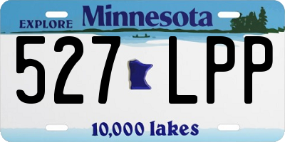 MN license plate 527LPP