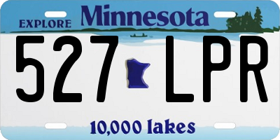MN license plate 527LPR