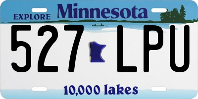 MN license plate 527LPU