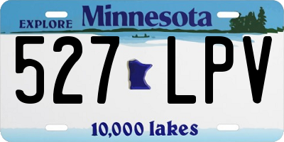 MN license plate 527LPV