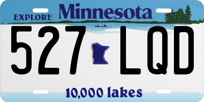 MN license plate 527LQD