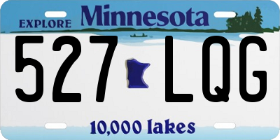 MN license plate 527LQG