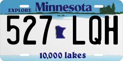MN license plate 527LQH
