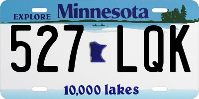 MN license plate 527LQK