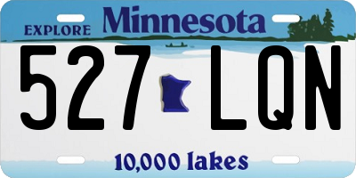MN license plate 527LQN