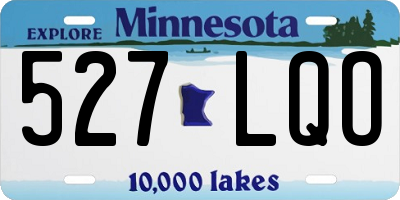 MN license plate 527LQO