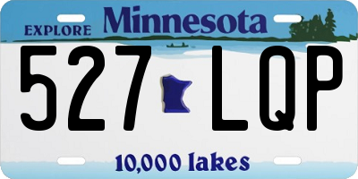 MN license plate 527LQP