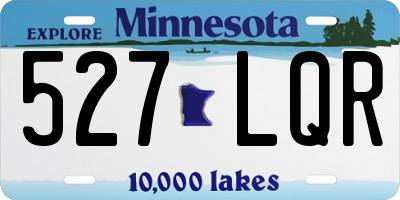 MN license plate 527LQR