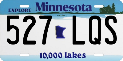 MN license plate 527LQS