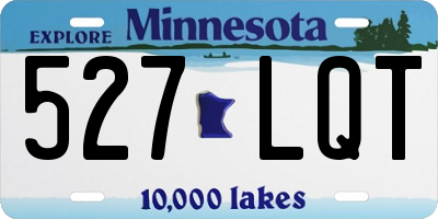 MN license plate 527LQT
