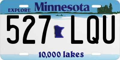 MN license plate 527LQU