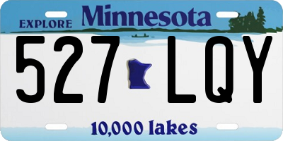 MN license plate 527LQY