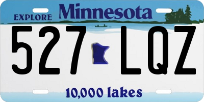 MN license plate 527LQZ