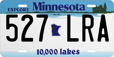 MN license plate 527LRA
