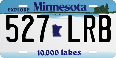 MN license plate 527LRB