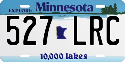 MN license plate 527LRC