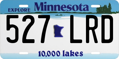 MN license plate 527LRD