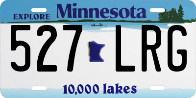MN license plate 527LRG