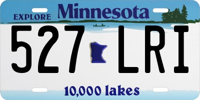MN license plate 527LRI