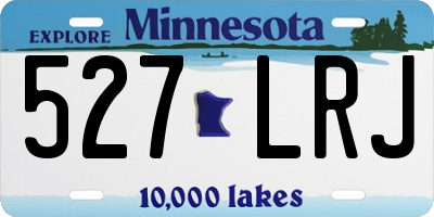 MN license plate 527LRJ