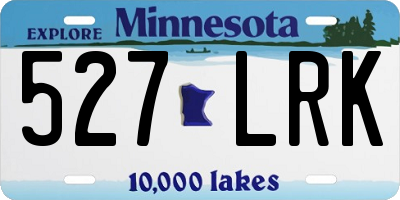 MN license plate 527LRK