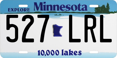 MN license plate 527LRL