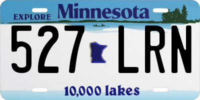 MN license plate 527LRN