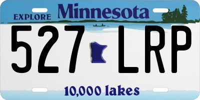 MN license plate 527LRP
