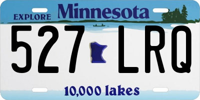 MN license plate 527LRQ