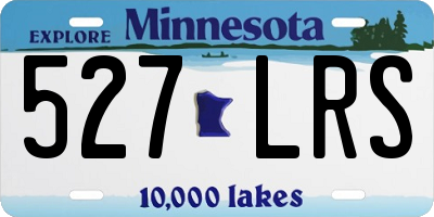 MN license plate 527LRS