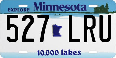 MN license plate 527LRU
