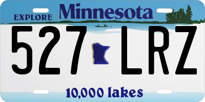 MN license plate 527LRZ