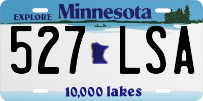 MN license plate 527LSA