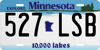 MN license plate 527LSB