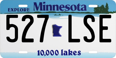 MN license plate 527LSE