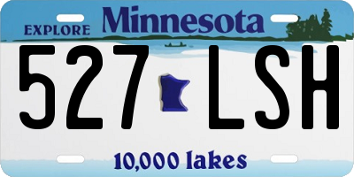 MN license plate 527LSH