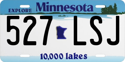 MN license plate 527LSJ