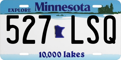 MN license plate 527LSQ
