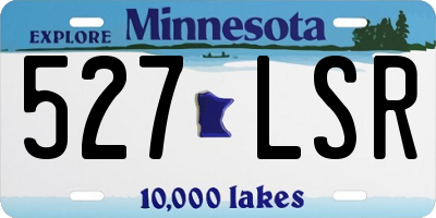 MN license plate 527LSR