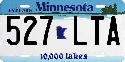 MN license plate 527LTA
