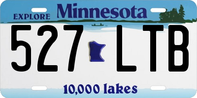 MN license plate 527LTB