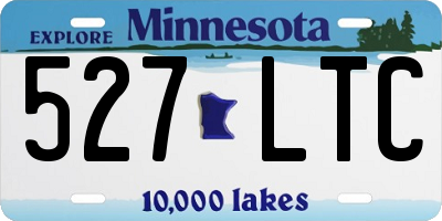 MN license plate 527LTC