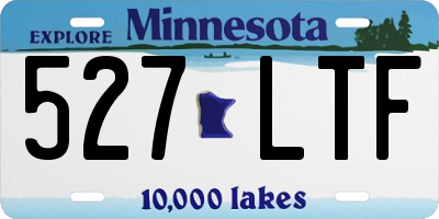MN license plate 527LTF