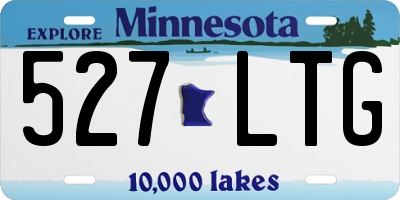 MN license plate 527LTG