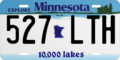 MN license plate 527LTH