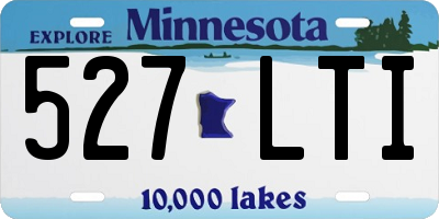 MN license plate 527LTI