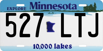 MN license plate 527LTJ
