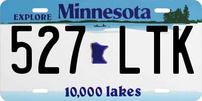 MN license plate 527LTK