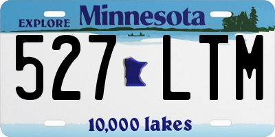 MN license plate 527LTM